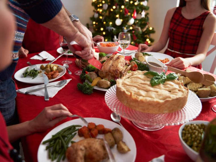 comer en navidad