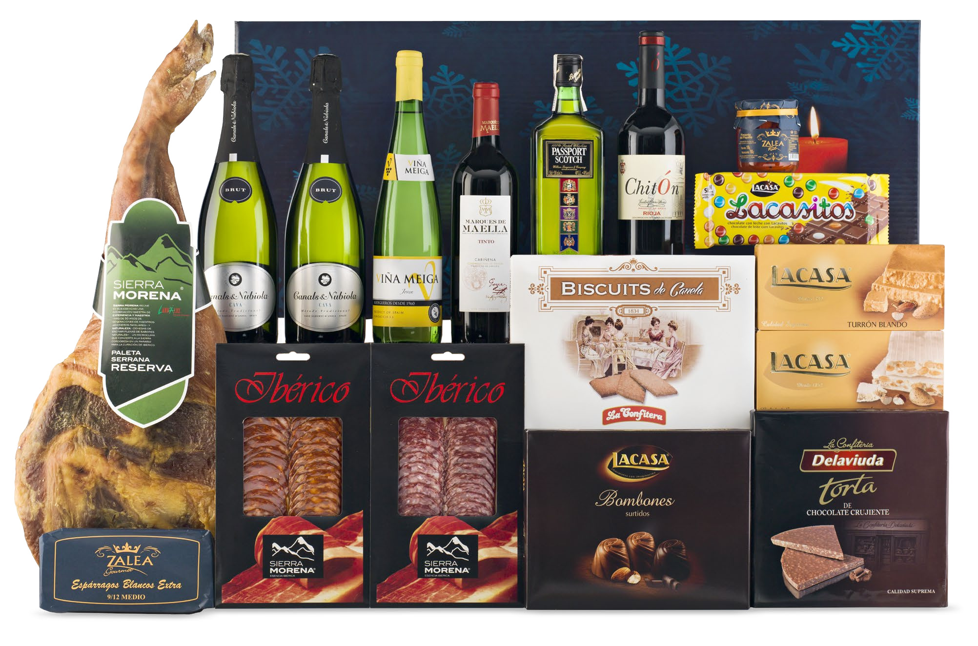 Lote con Jamón 10 (Navidad 2014)