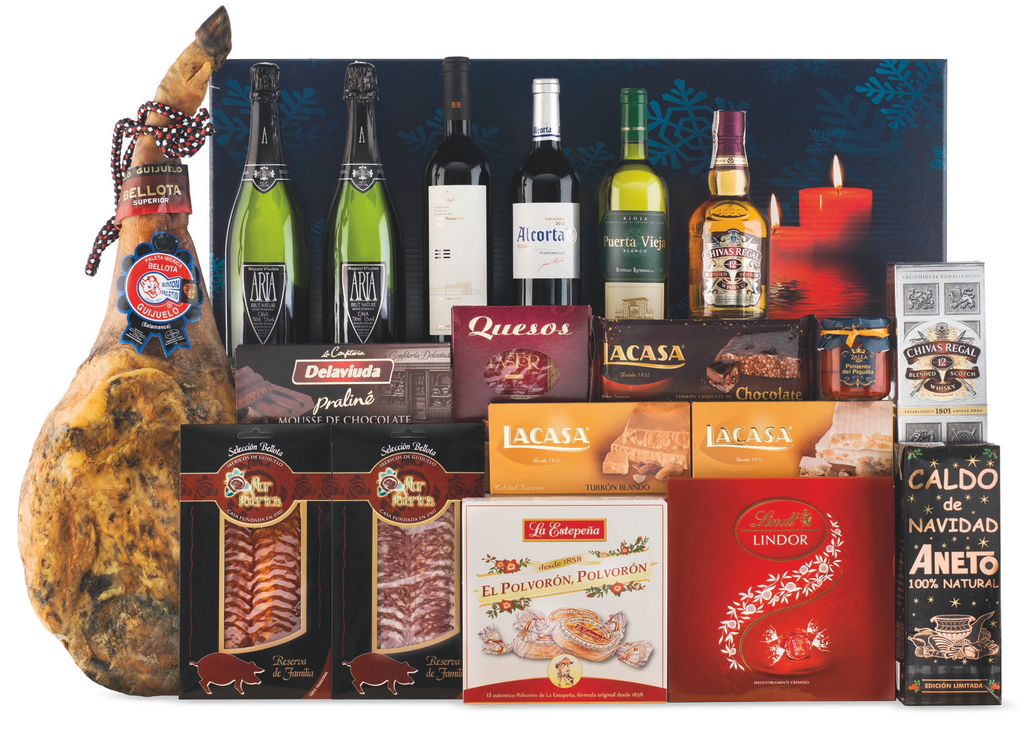Lote con Jamón 12 (Navidad 2014)