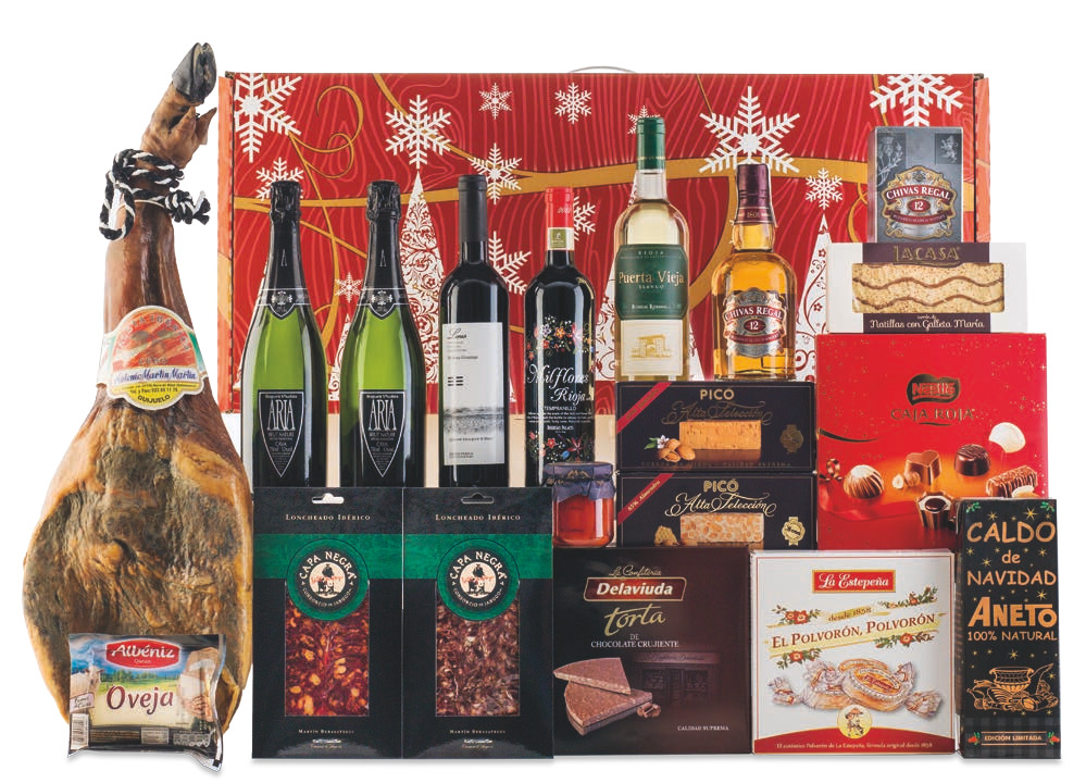 Lote con Jamón 12 (Navidad 2016)