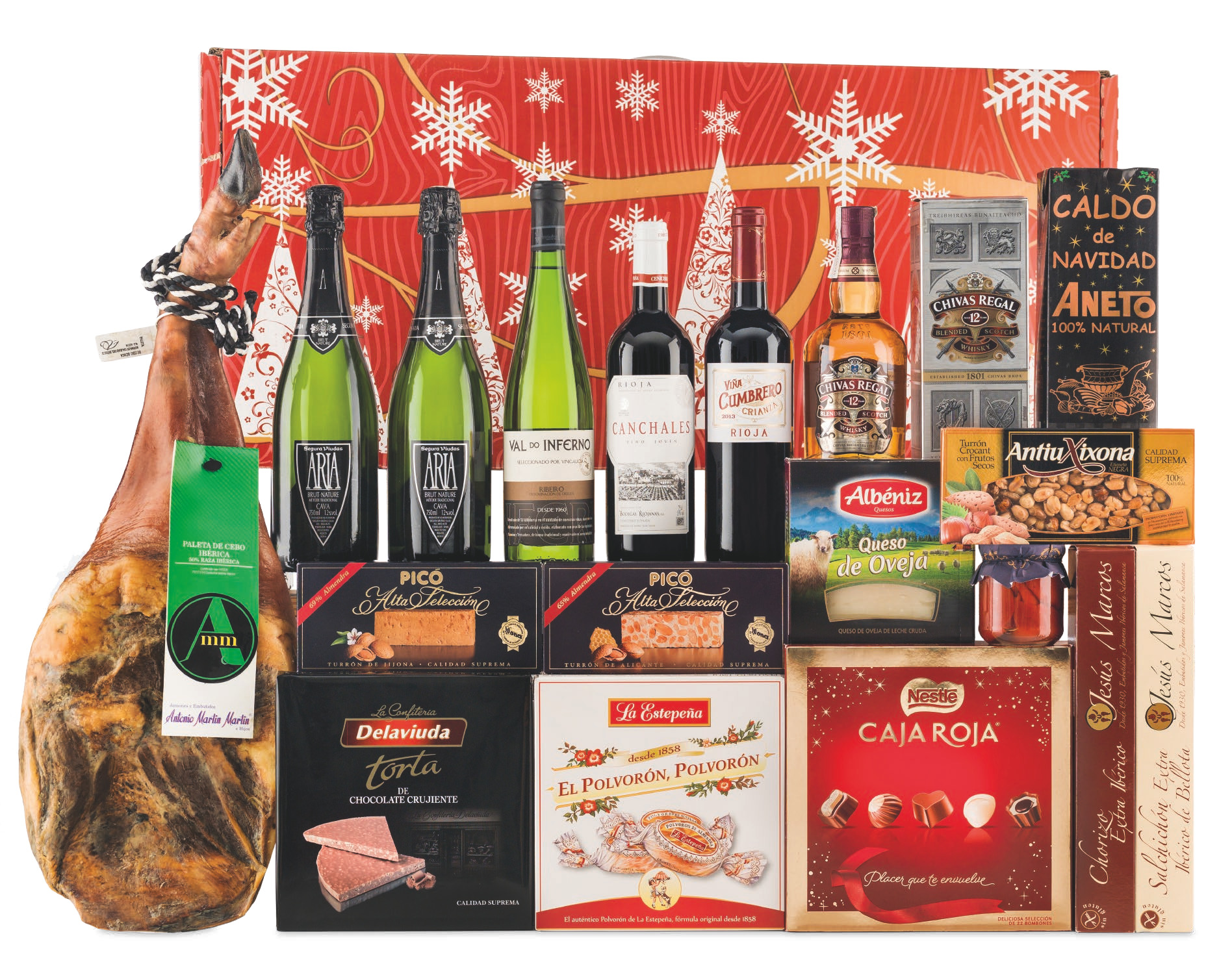 Lote con Jamón 12 (Navidad 2017)