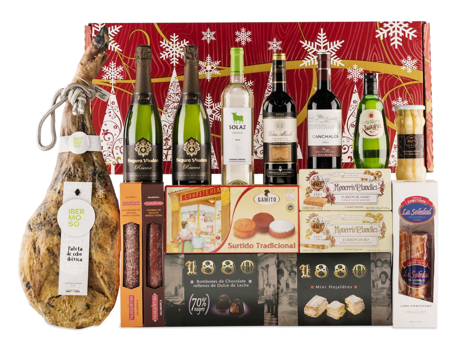 Lote con Jamón 12 (Navidad 2019)