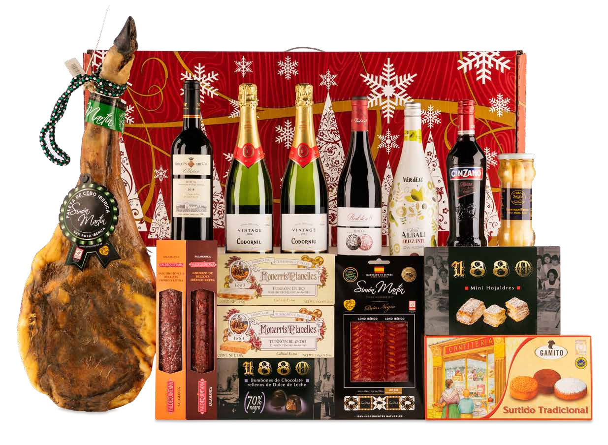 Lote con Jamón 12 (Navidad 2021)