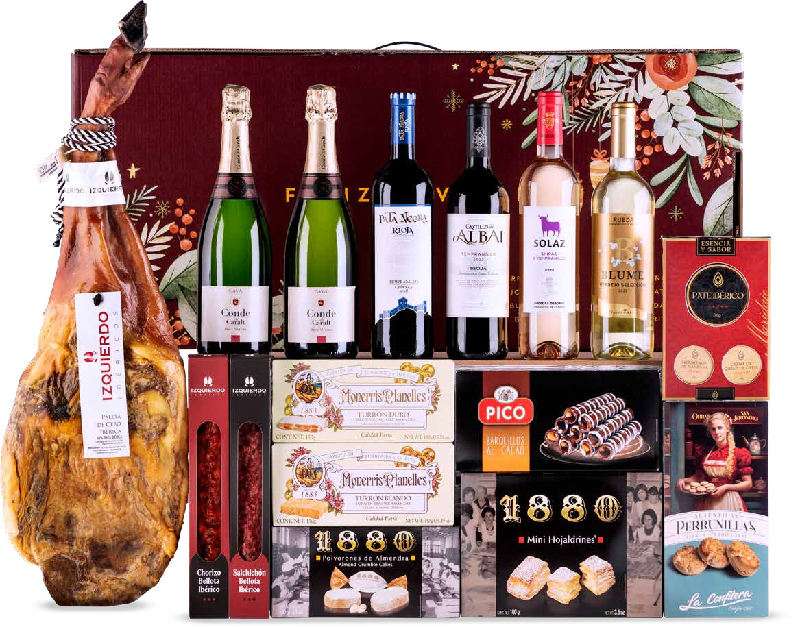 Lote con Jamón 12 (Navidad 2024)