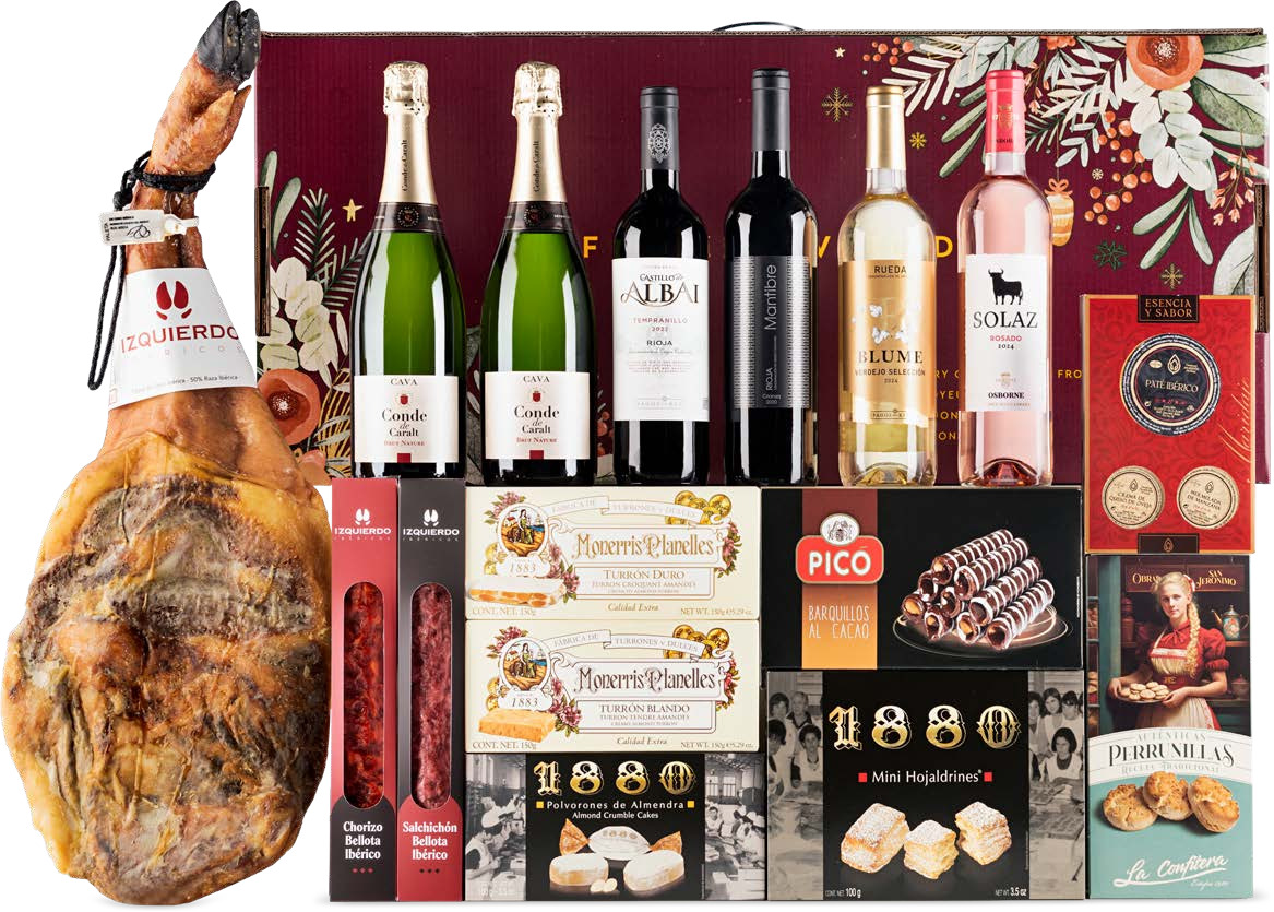 Lote con Jamón 12 (Navidad 2025)