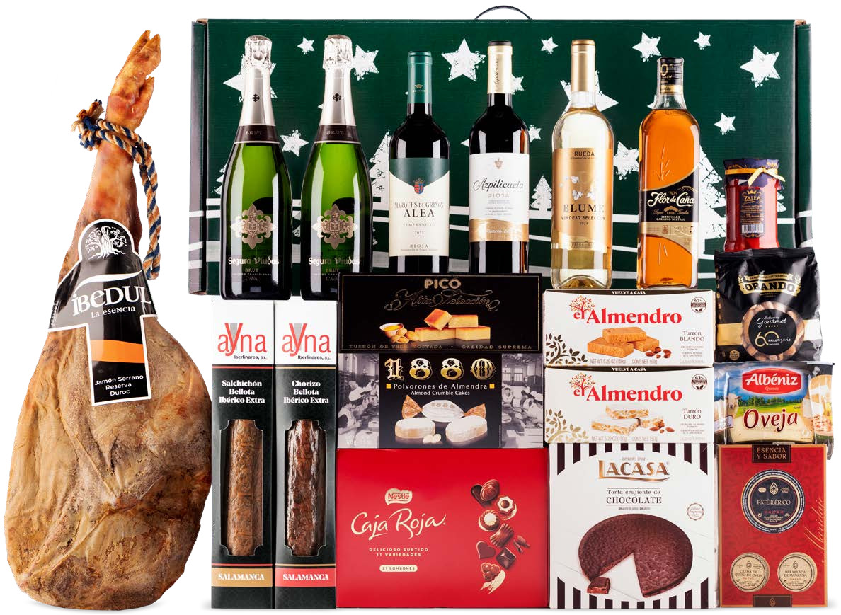 Lote con Jamón 15 (Navidad 2025)
